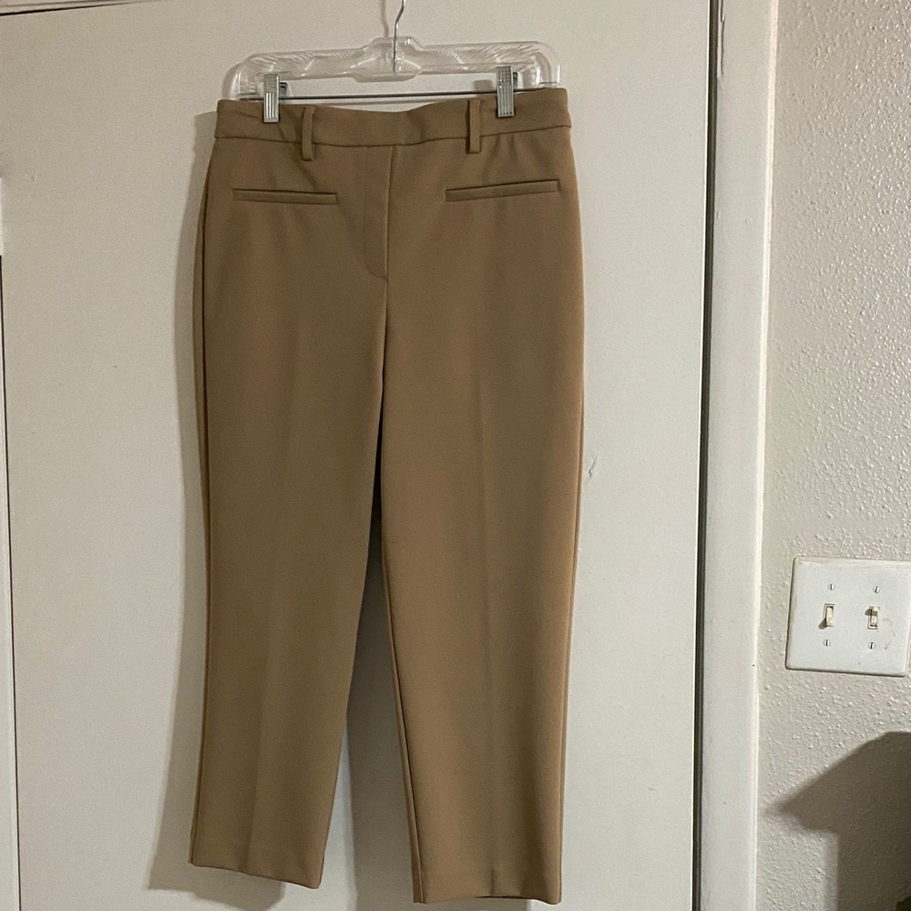 Rachel Zoe Tan High Waist Cropped Ankle Pants Size 8